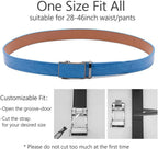 Men's Crocodile Embossed Ratchet Belt – Automatic Dress Belt for Business & Casual Wear
