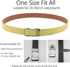 Men's Crocodile Embossed Ratchet Belt – Automatic Dress Belt for Business & Casual Wear