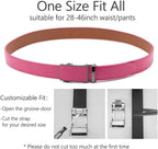 Men's Crocodile Embossed Ratchet Belt – Automatic Dress Belt for Business & Casual Wear