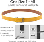 Men's Crocodile Embossed Ratchet Belt – Automatic Dress Belt for Business & Casual Wear