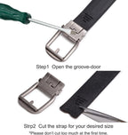 Men's Crocodile Embossed Ratchet Belt – Automatic Dress Belt for Business & Casual Wear
