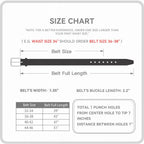 Men's Full Grain Leather Belt – Classic Pin Buckle Everyday Belt
