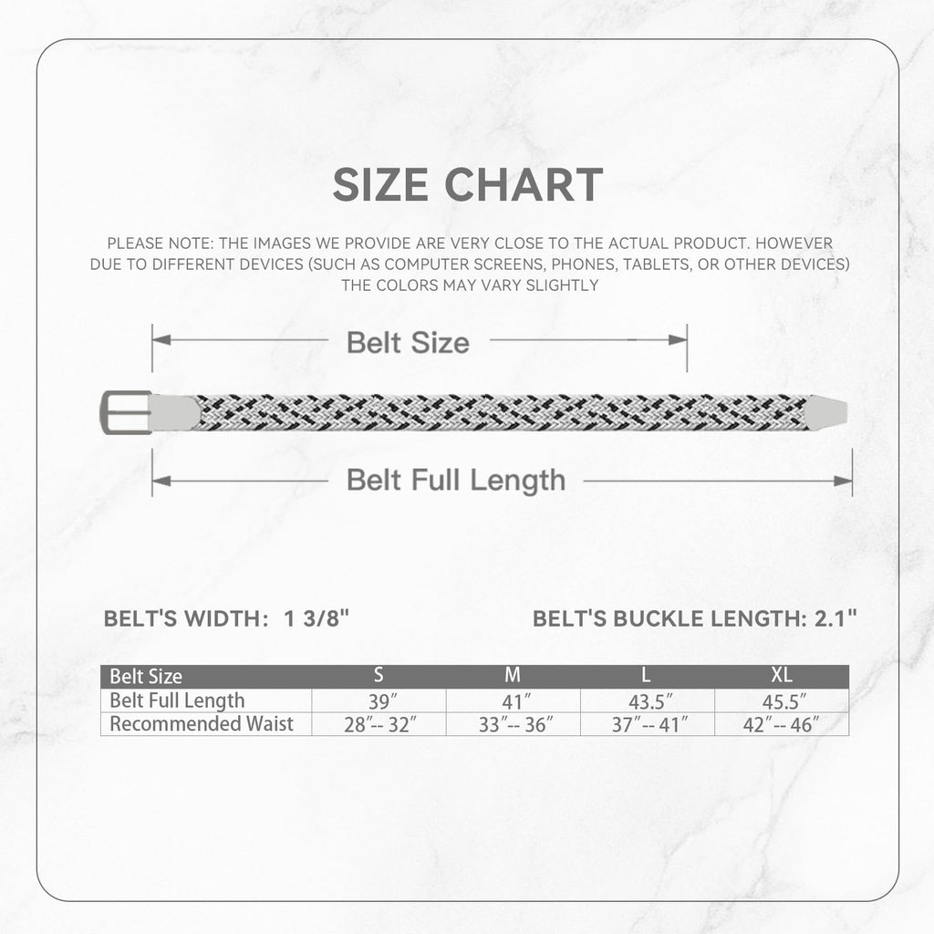 Men's Braided Stretch Golf Belt – Elastic Woven Belt