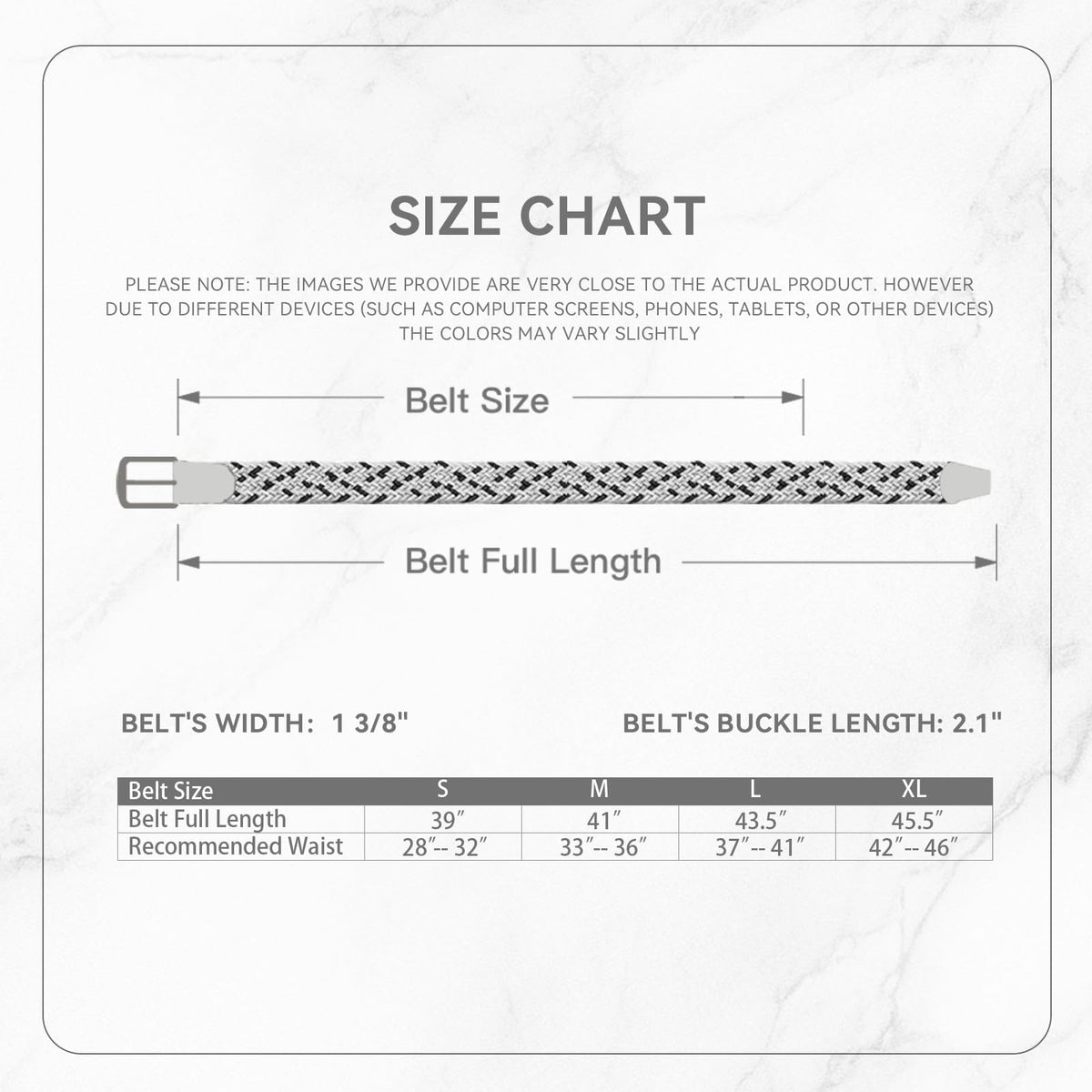 Men's Braided Stretch Golf Belt with Brushed Nickel Buckle