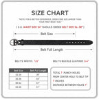 Men's 1.5-Inch Embossed Leather Casual Belt with Oval Buckle