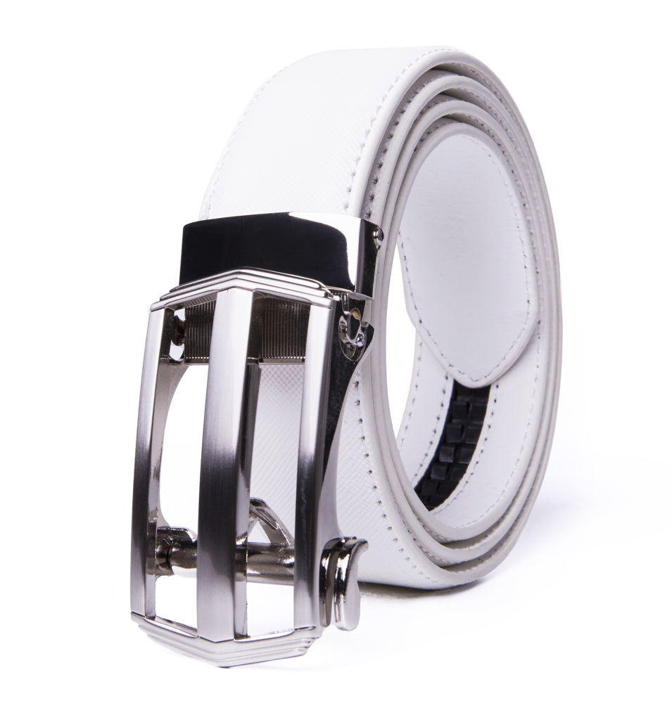 Minimalist Hollow Automatic Buckle Business Belt for Men
