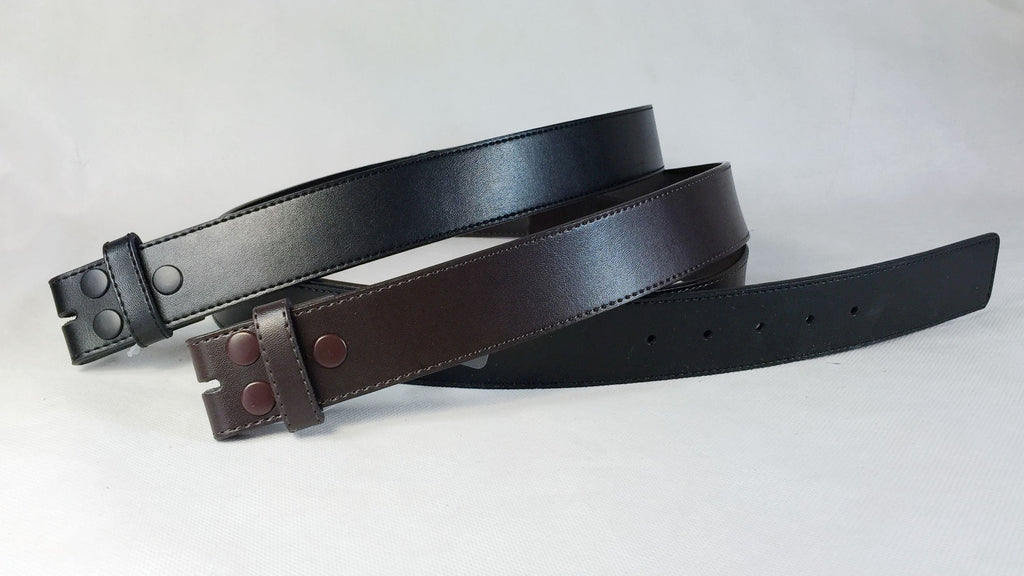 Fabio Valenti Men's Dress Leather Belt Snap on Belt Strap LA2039
