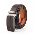 Fabio Valenti Mens Leather Ratchet Belt No Holes Belt LA2092