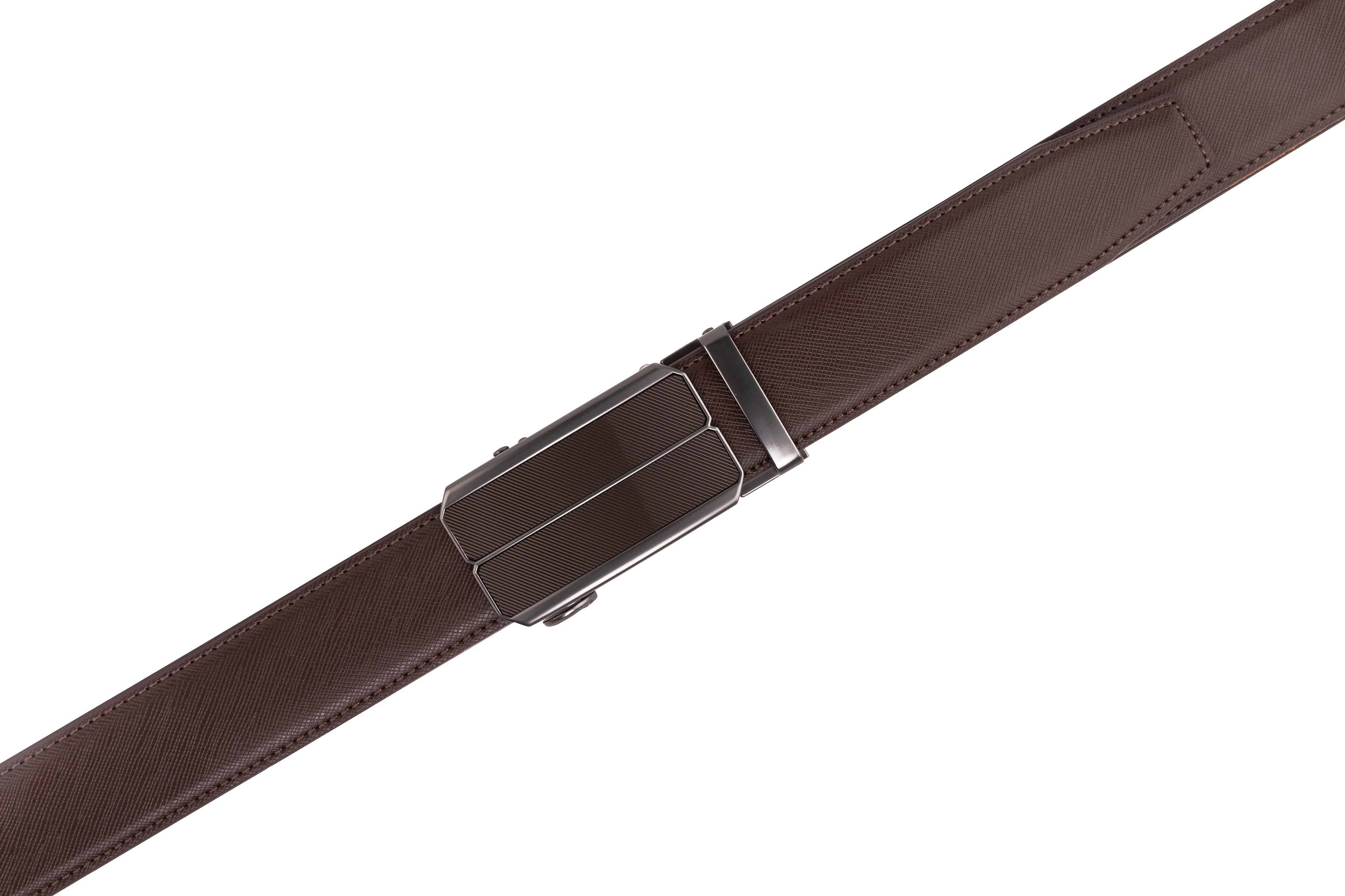 Fabio Valenti Mens Leather Ratchet Belt No Holes Belt LA2092